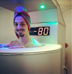 zlatan ibrahimovic serviette cryothérapie